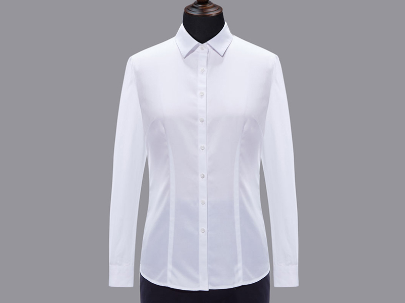 純棉女士長袖襯衫定做